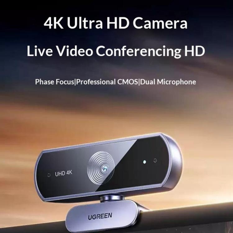 UGREEN CM831 4K Ultra HD Webcam – 8MP Auto Focus with Dual Microphones