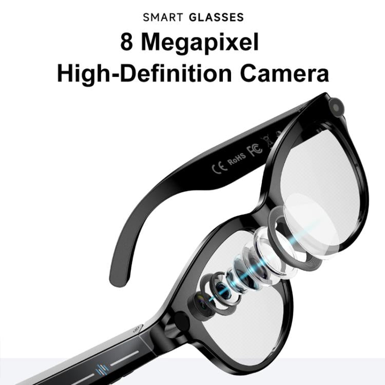 M89-S 8MP AI Smart Glasses with Bluetooth Calling & Voice Assistant
