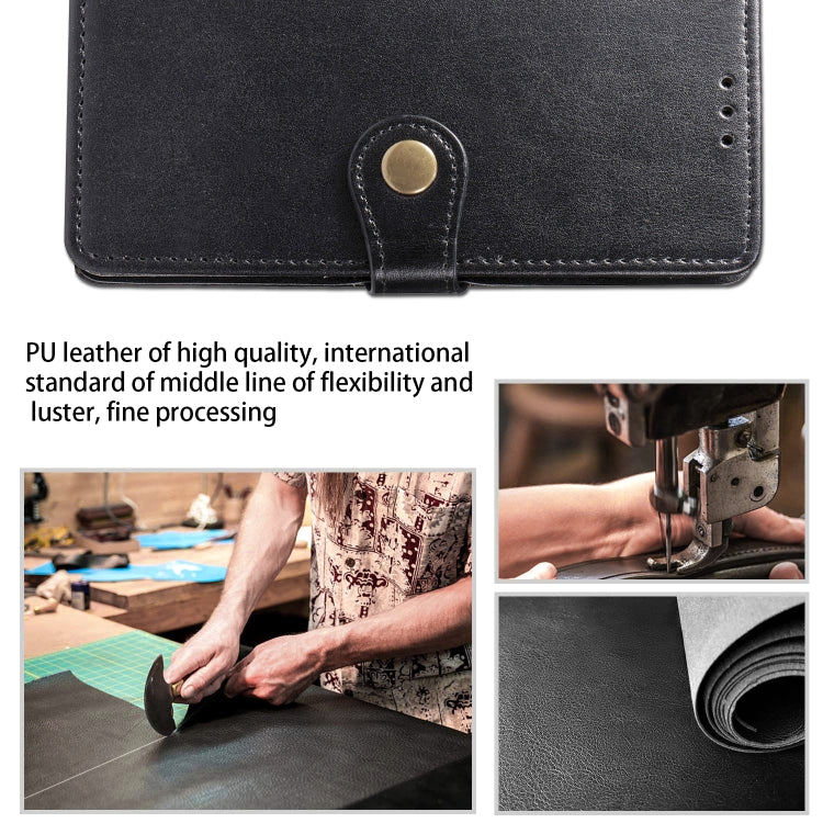 Retro Solid Color Leather Buckle Mobile Phone Protection Leather Case with Photo Frame & Card Slot & Wallet & Bracket Function for Galaxy A10, For Galaxy A10