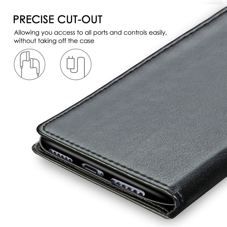 Retro Solid Color Leather Buckle Mobile Phone Protection Leather Case with Photo Frame & Card Slot & Wallet & Bracket Function for Galaxy A10, For Galaxy A10