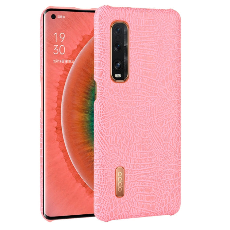 For Oppo Find X2 Pro Shockproof Crocodile Texture PC + PU Case, For OPPO Find X2 Pro