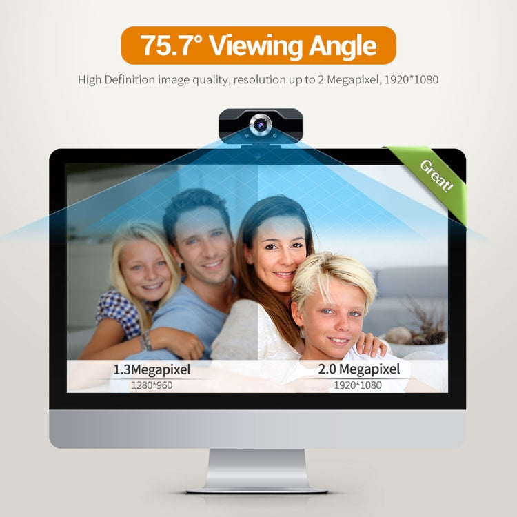 HD 1080P Webcam Built-in Microphone Smart Web Camera USB Streaming Beauty Live Camera for Computer Android TV