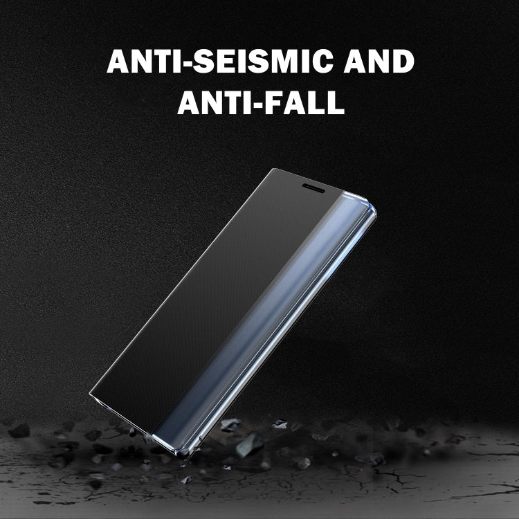 Plain Texture Cloth Attraction Flip Holder Leather Phone Case, For Galaxy Note 10, For Galaxy Note 10 Plus
