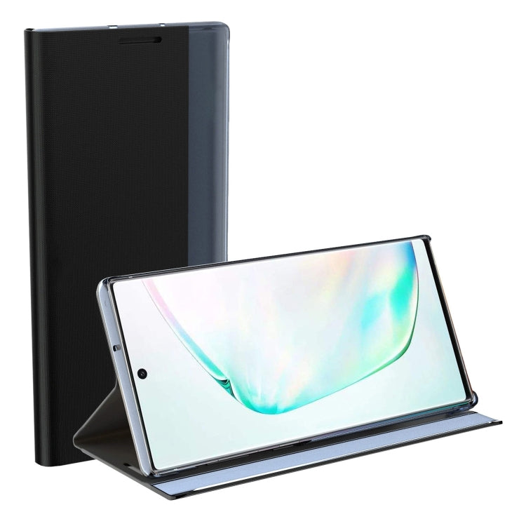 Plain Texture Cloth Attraction Flip Holder Leather Phone Case, For Galaxy Note 10, For Galaxy Note 10 Plus