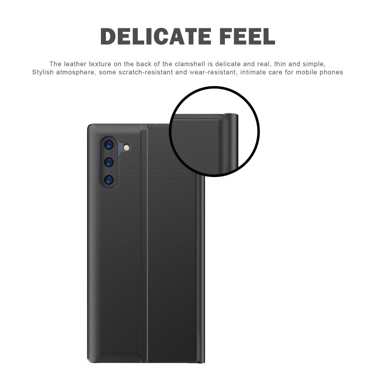Plain Texture Cloth Attraction Flip Holder Leather Phone Case, For Galaxy Note 10, For Galaxy Note 10 Plus
