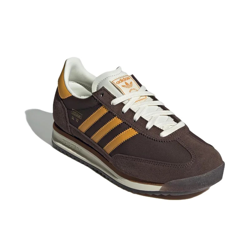 Adidas Originals SL 72 RTN Classic Retro Slip-resistant and Wear-resistant Low-top Casual Shoes Men and Women, Blue and White