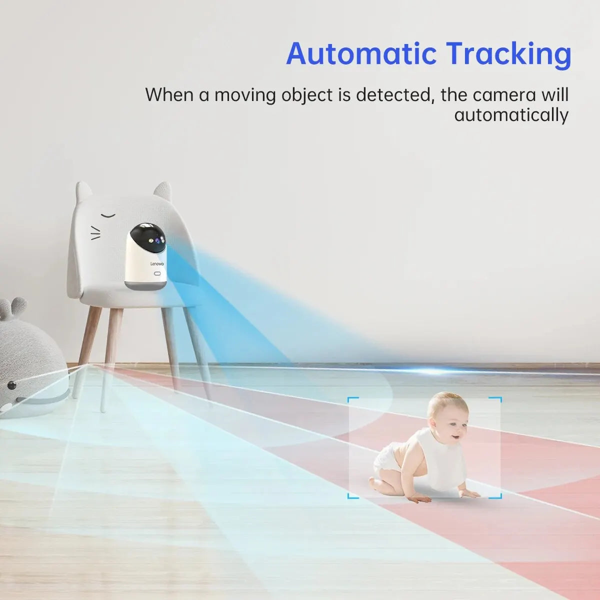 3MP 5G WIFI Camera Auto Tracking Security Baby Monitor