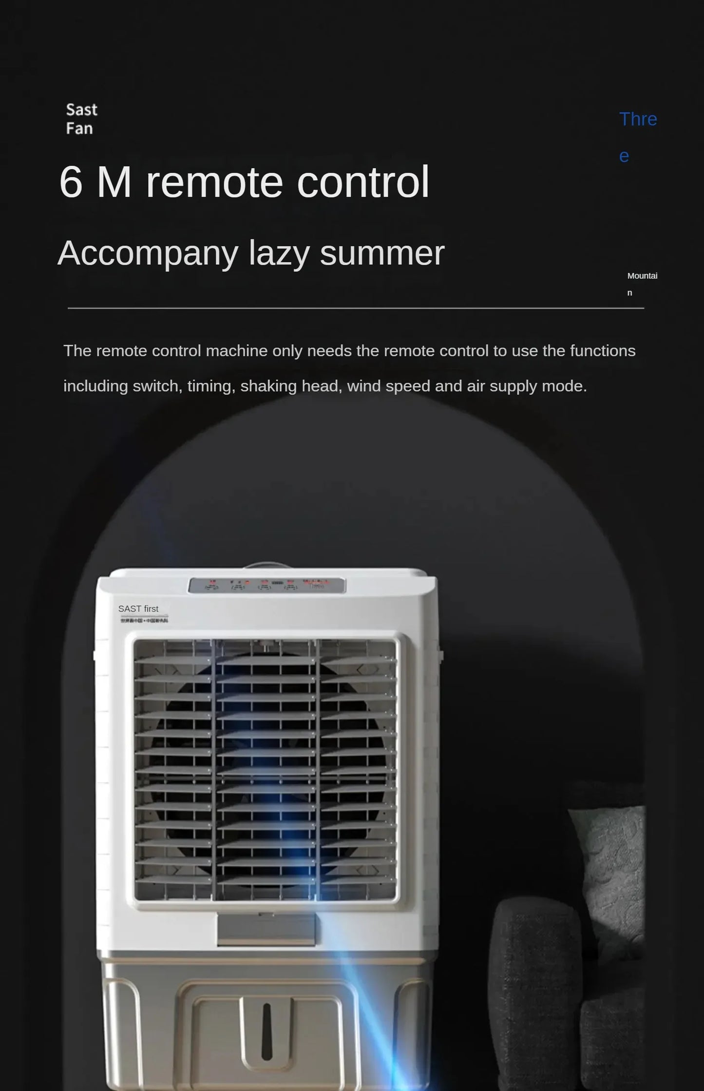 Air Cooler Large Industrial Water Cooler Evaporative Water Cooling Air Conditioner Fan Household Fan Mini Aire Acondicionado