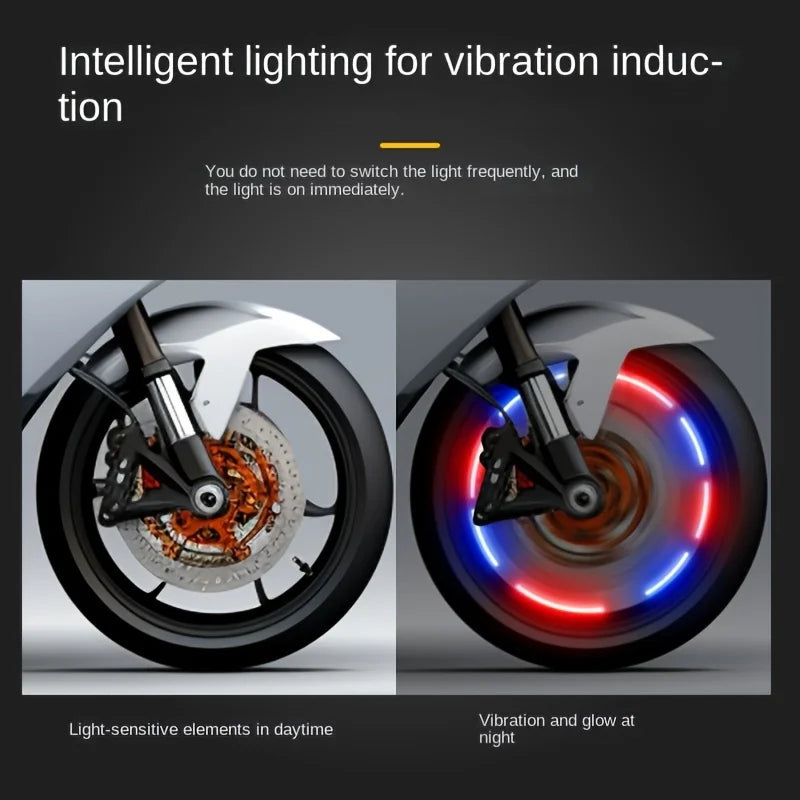 LED Tire Valve Lights Colorful Flashing Wheel Stem Cap Lights for Cars