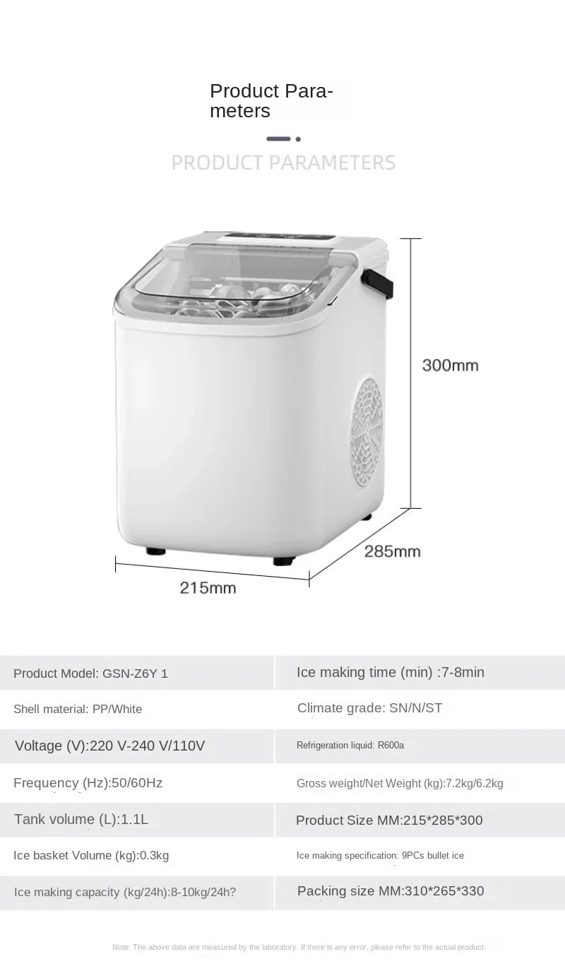 Ice Generator Slush Machine Cube Maker Dry Cubes Making Factory Countertop Cream Mould Snowflake Nugget Crusher Home Margarita