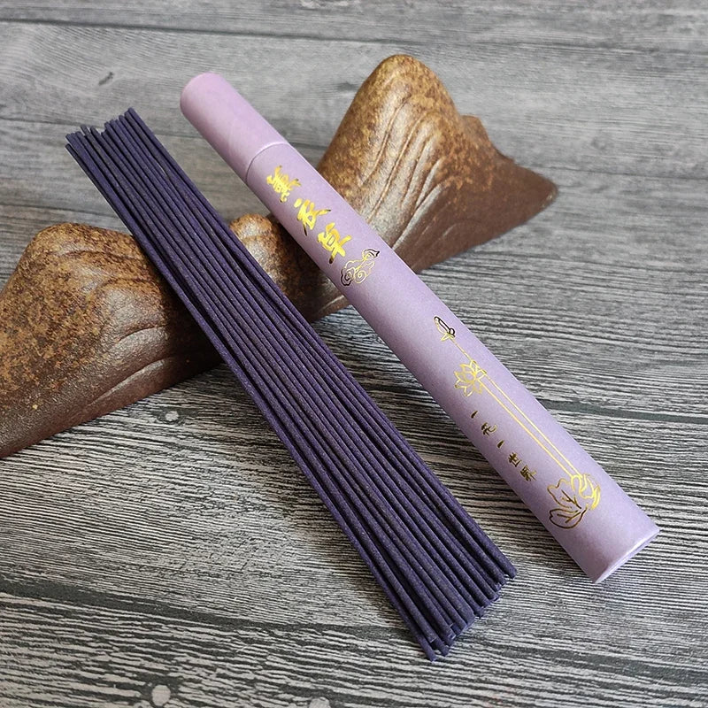 40Pcs Natural Sandalwood Incense Sticks Home Incense Stick Aroma Blessing Ceremony Pray Buddha Incense Lavender Green Tea Rose