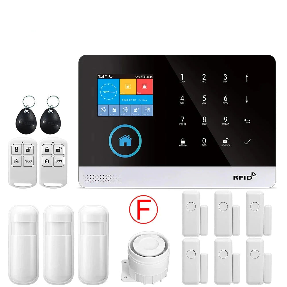 Alarm System for Home Burglar Security 433MHz WiFi GSM Alarm Wireless