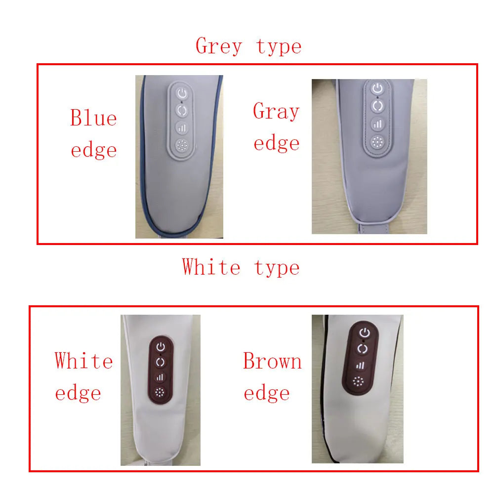 Electric Heat Neck Massage Shawl Shiatsu Kneading Cervical Spine Massager Car Home Back Shoulder Neck Trapezius Muscle Massager