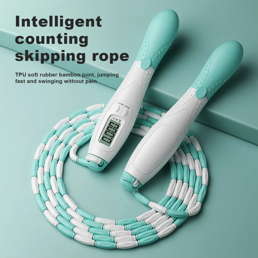 Adjustable Length Counting Jumping Rope Crossfit Speed Jumping Rope Exercise Skipping Rope for Men Women Kids Workout Equipments