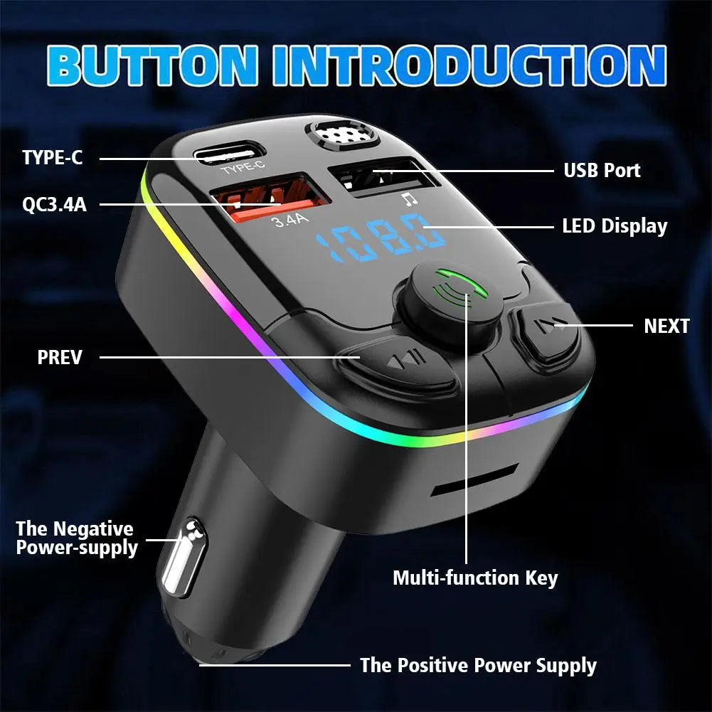 Car PD Type-C Dual USB 3.1A Fast Charger