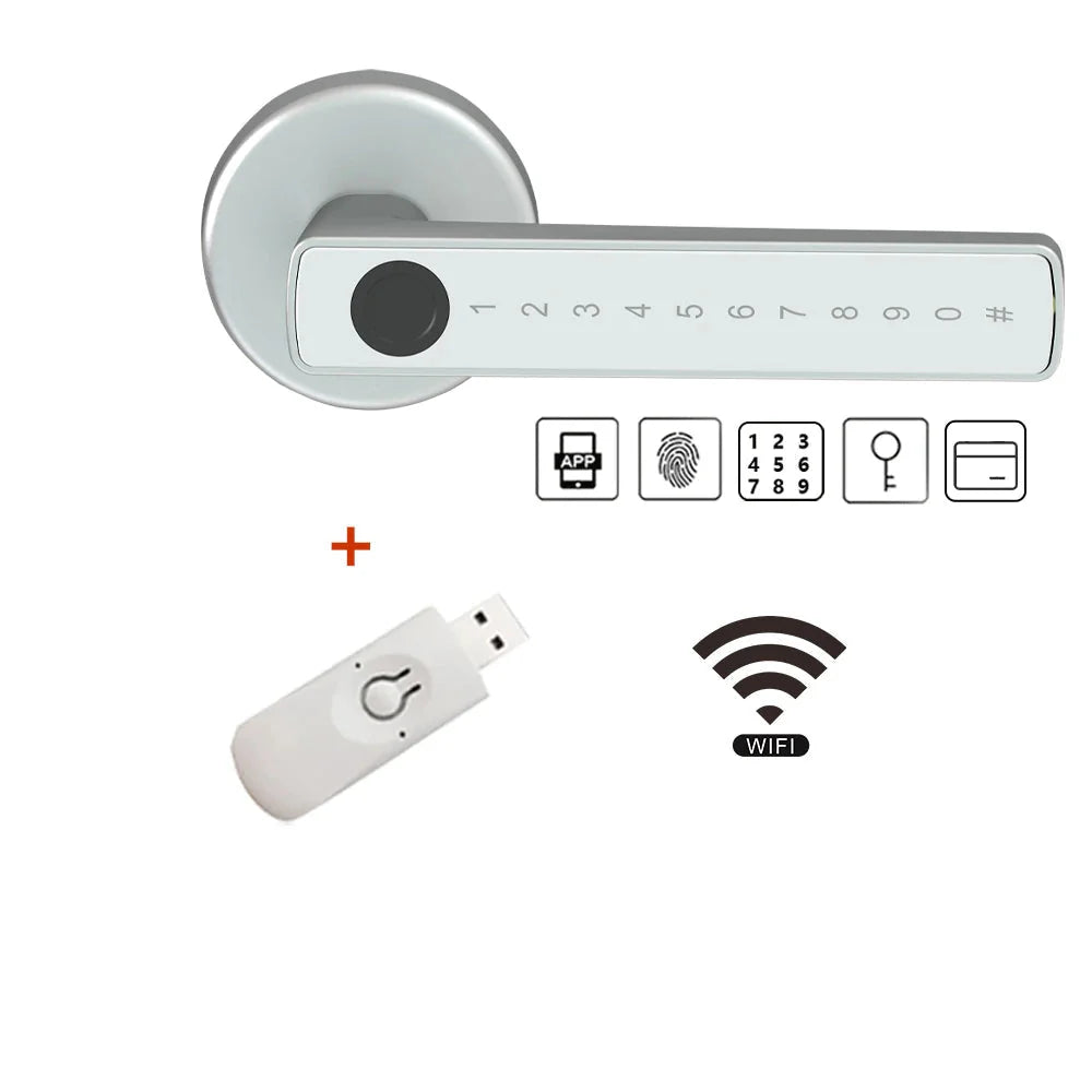 BLE Fingerprint Door Lock Digital Electronic Lock with Password/Key/IC Card/ Smart Life