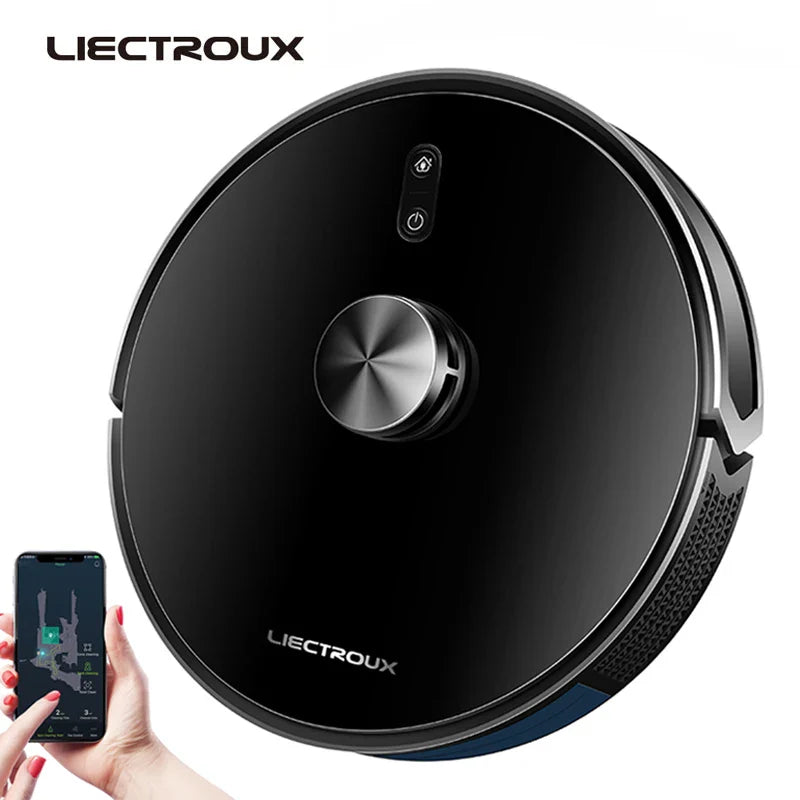 Liectroux / LILIN X6 LDS Robot Vacuum Cleaner,Laser Lidar Navigation,Wet Dry Mopping,6500Pa Suction,Multi-Floor Map,Carpet Boost