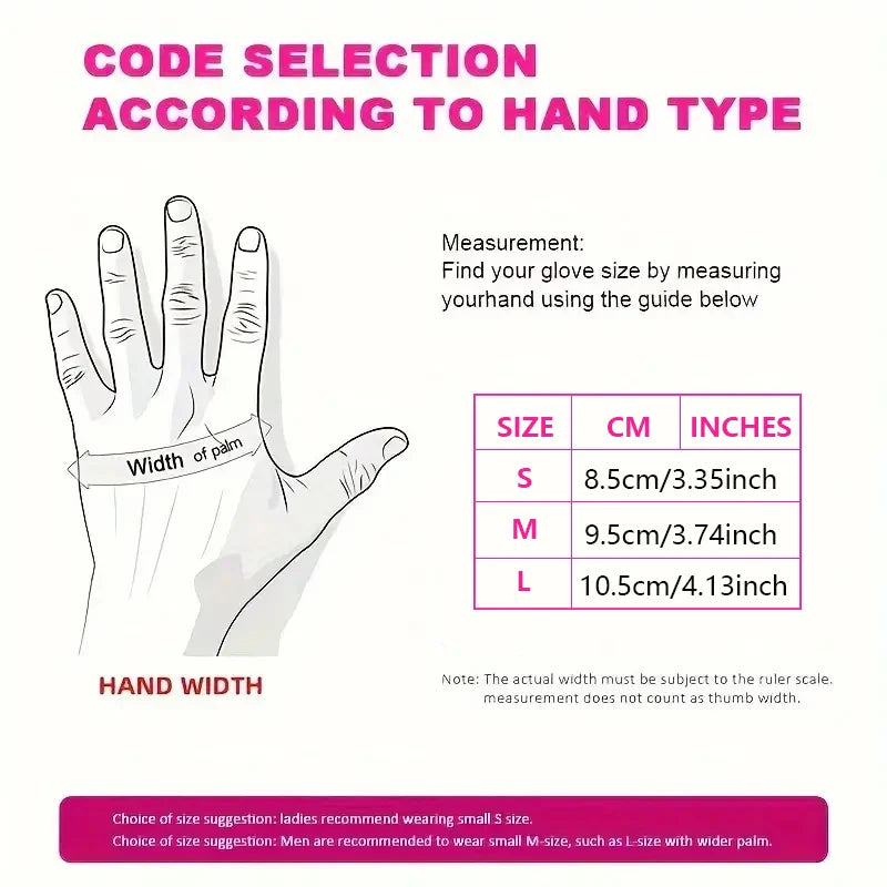 50/100PCS Disposable Pink Nitrile Gloves for Hairdressing Manicure Washing Cars Waterproof Dishwashing  Kitchen Tools Latex Free