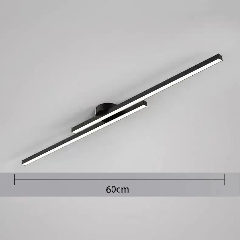 Long Aluminium LED Ceiling Light Modern Creative Design