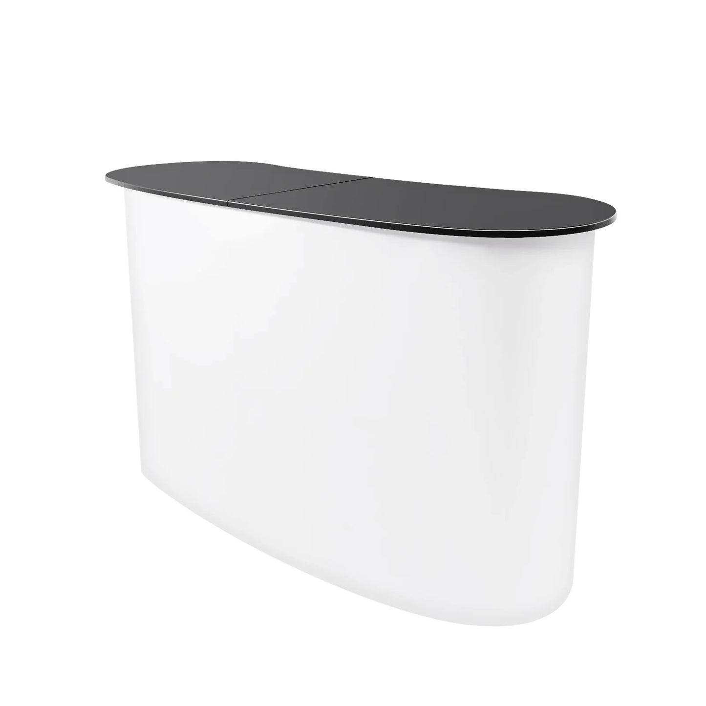 Foldable Tradeshow Table Exhibition Countertop Podium Promotion Table Office Reception Desk School Lecture Table