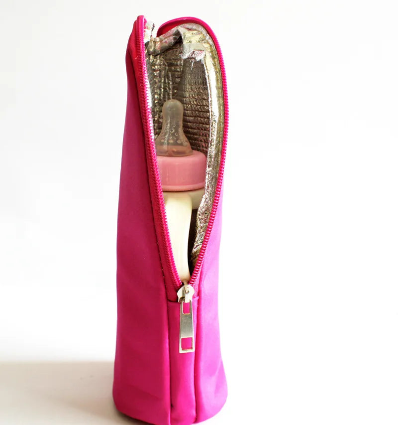 Youngister Baby Bottle Insulation Bag – Minimalist Solid Color Milk Warmer