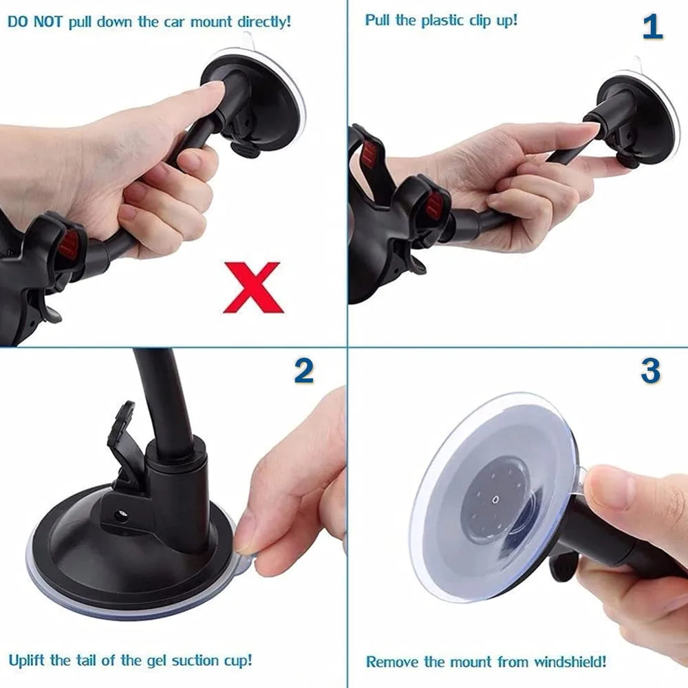 360° Rotating Car Phone Holder Universal Windshield Dashboard