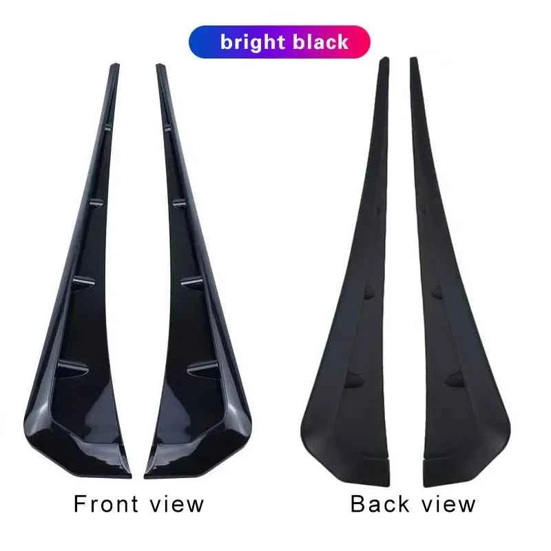 A Pair Car Side Fender Spoiler Wind Knife Side Gills Universal Air Vent Decorative Side Wing Stickers  Trim Accessorie