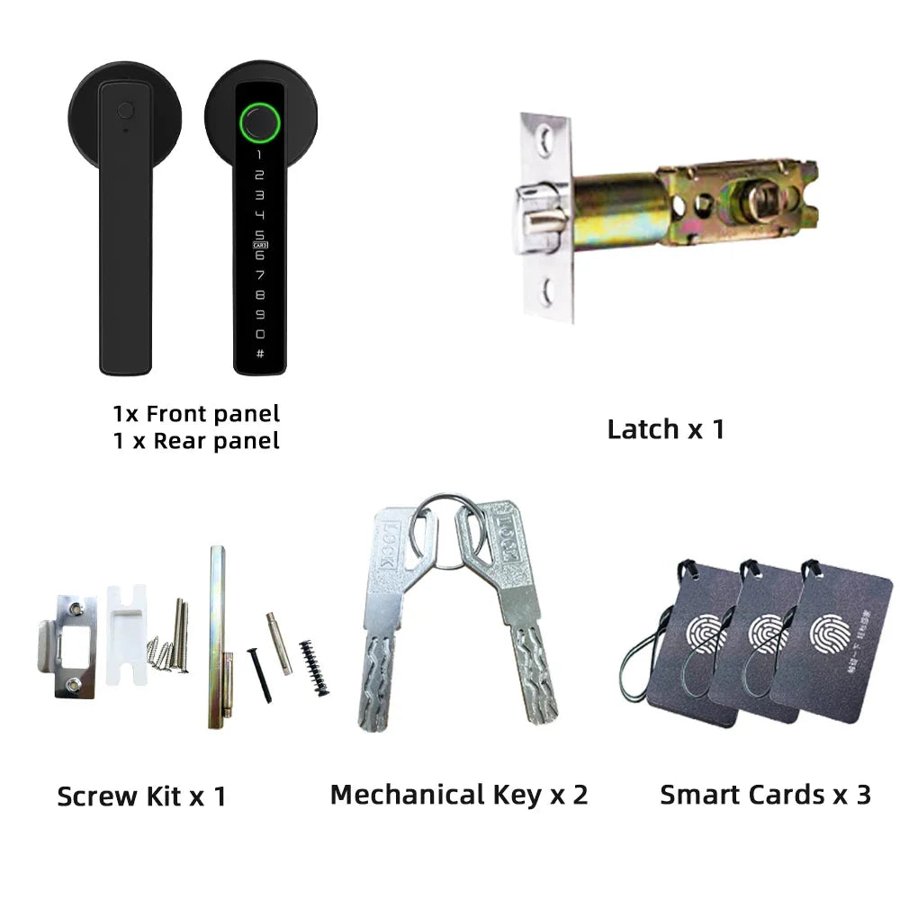 BLE Fingerprint Door Lock Digital Electronic Lock with Password/Key/IC Card/ Smart Life