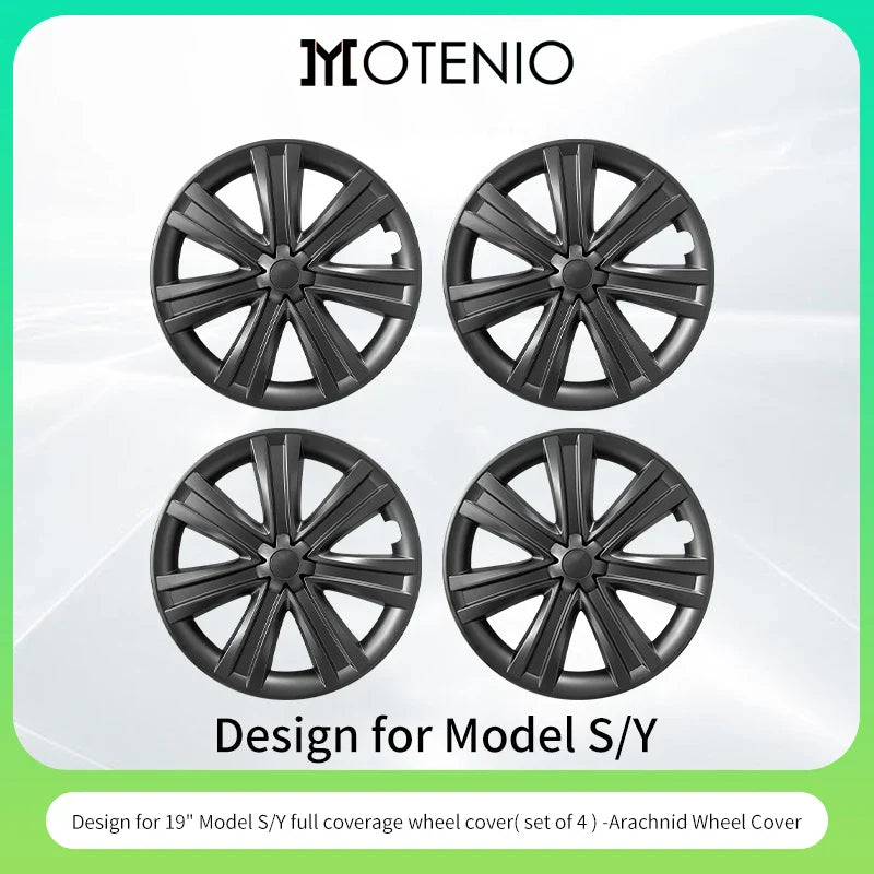 Hubcaps for Tesla Model Y 19 Inch Storm Style Wheel Cover
