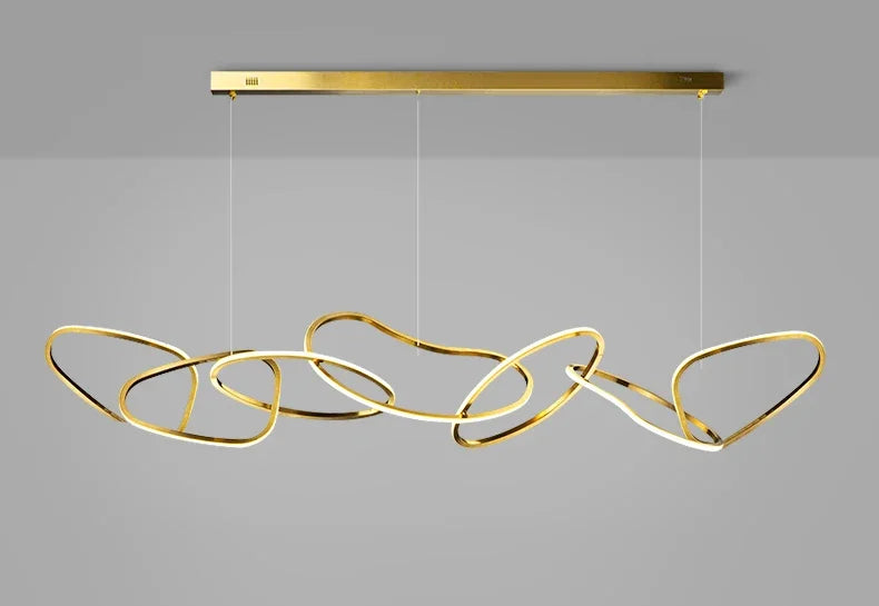 Modern Simplicity Circle LED Pendant Lights for Dining Living Home Decor Hanging Ring Chandelier Lamp Fixture