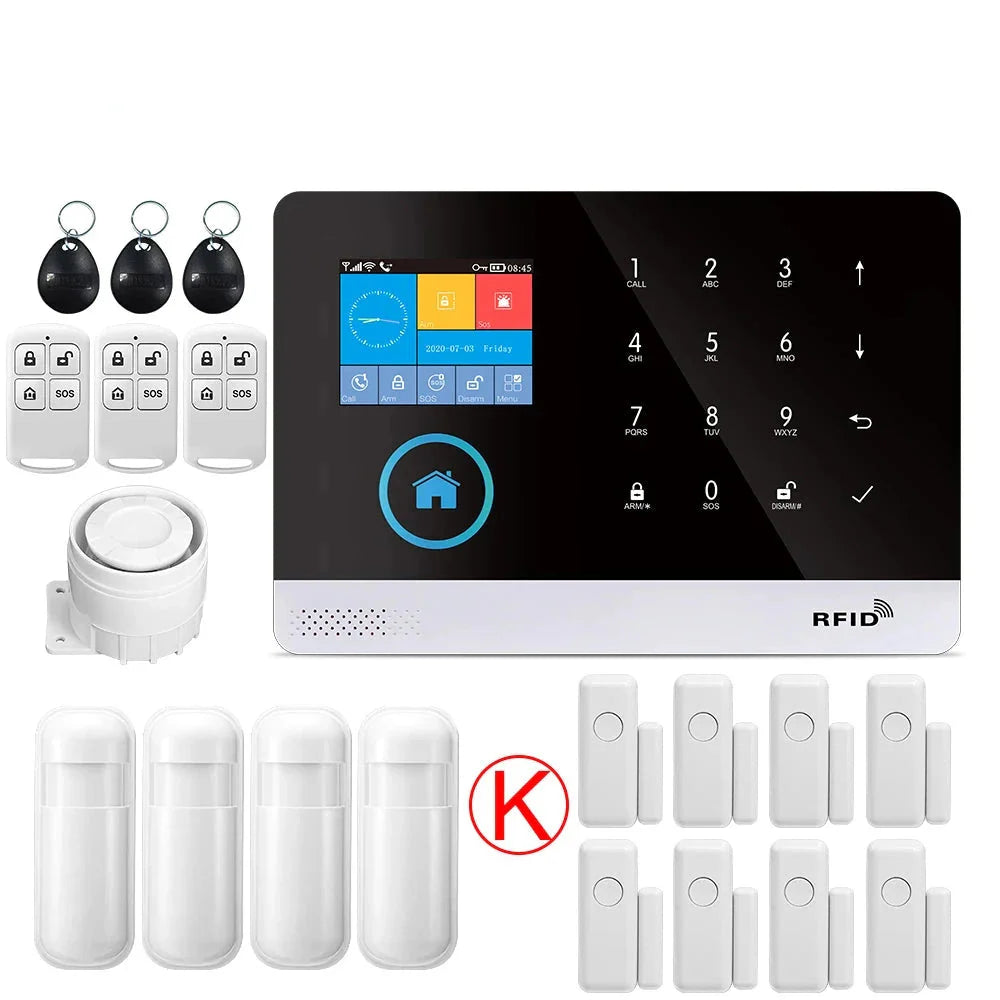 Alarm System for Home Burglar Security 433MHz WiFi GSM Alarm Wireless
