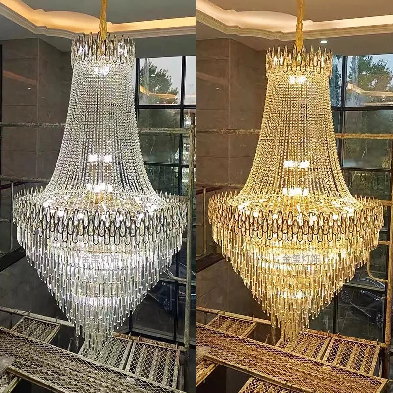 Modern Crystal Chandelier Wedding Hall Villa Hotel Hall Living Room