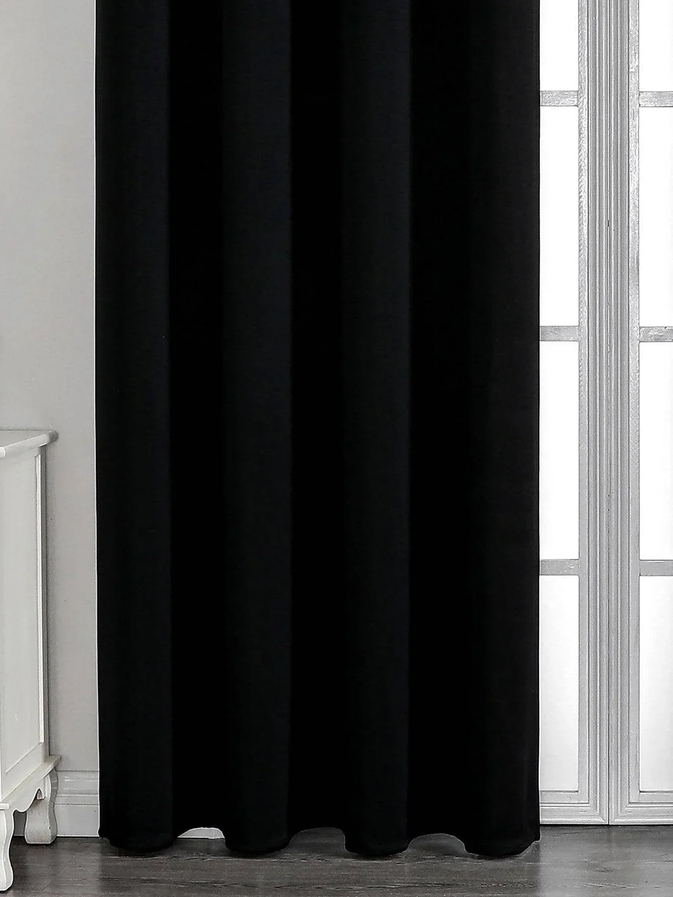Black High Blackout  Curtains for Living Room Finished Window Curtains for Bedroom