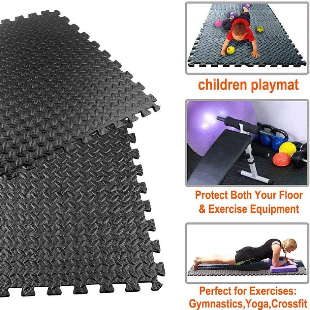 60X60cm EVA INTERLOCKING OR MATS SOFT FOAM GYM ORING MAT YOGA TILES UK