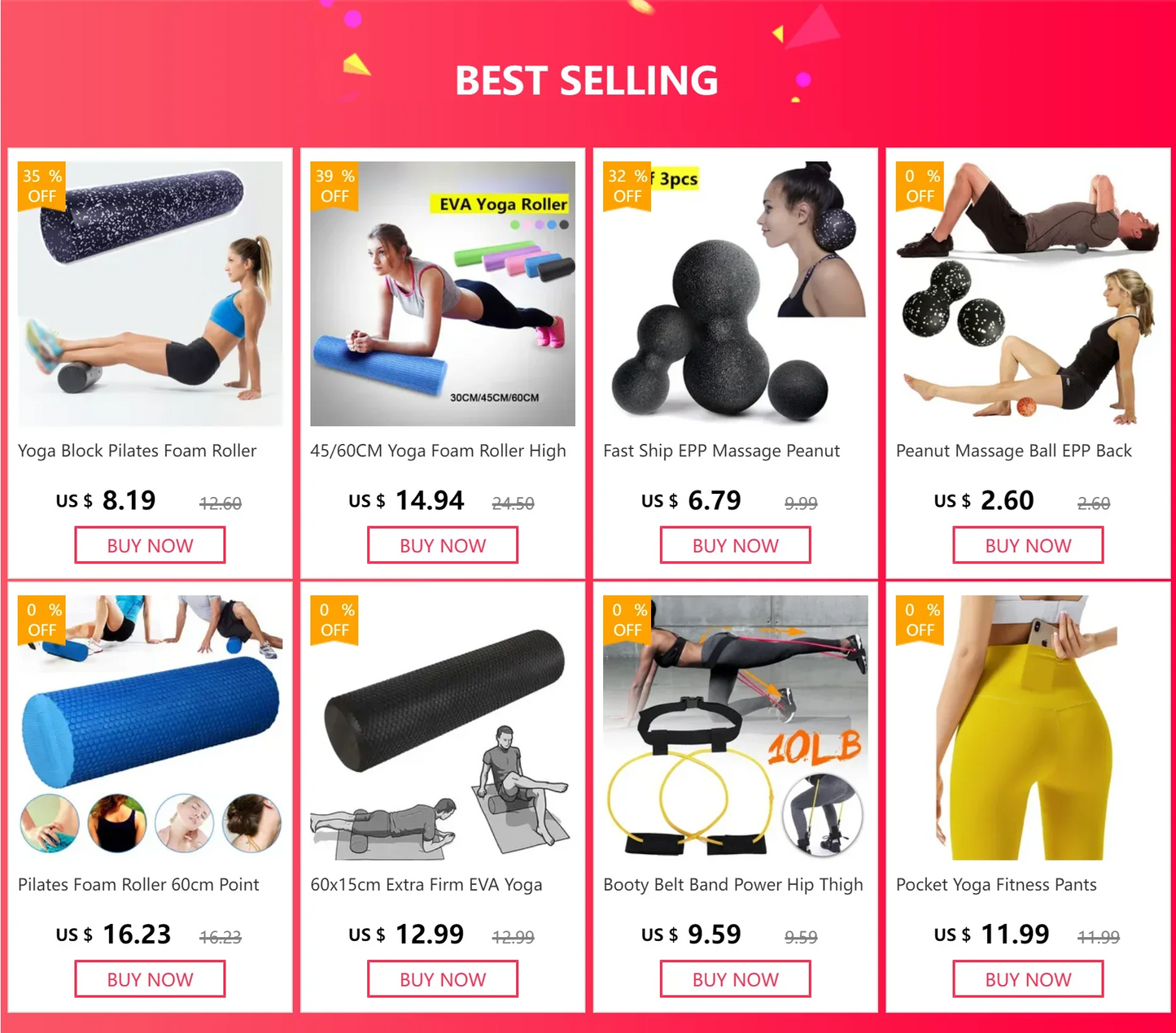 45/60CM Yoga Foam Roller High density EVA Muscle Leg Shoulder Roller Massage Tool Fitness Yoga column balance Stick Equipment