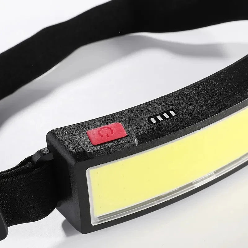 Powerful COB LED Headlamp Type-c Rechargeable Head Flashlight