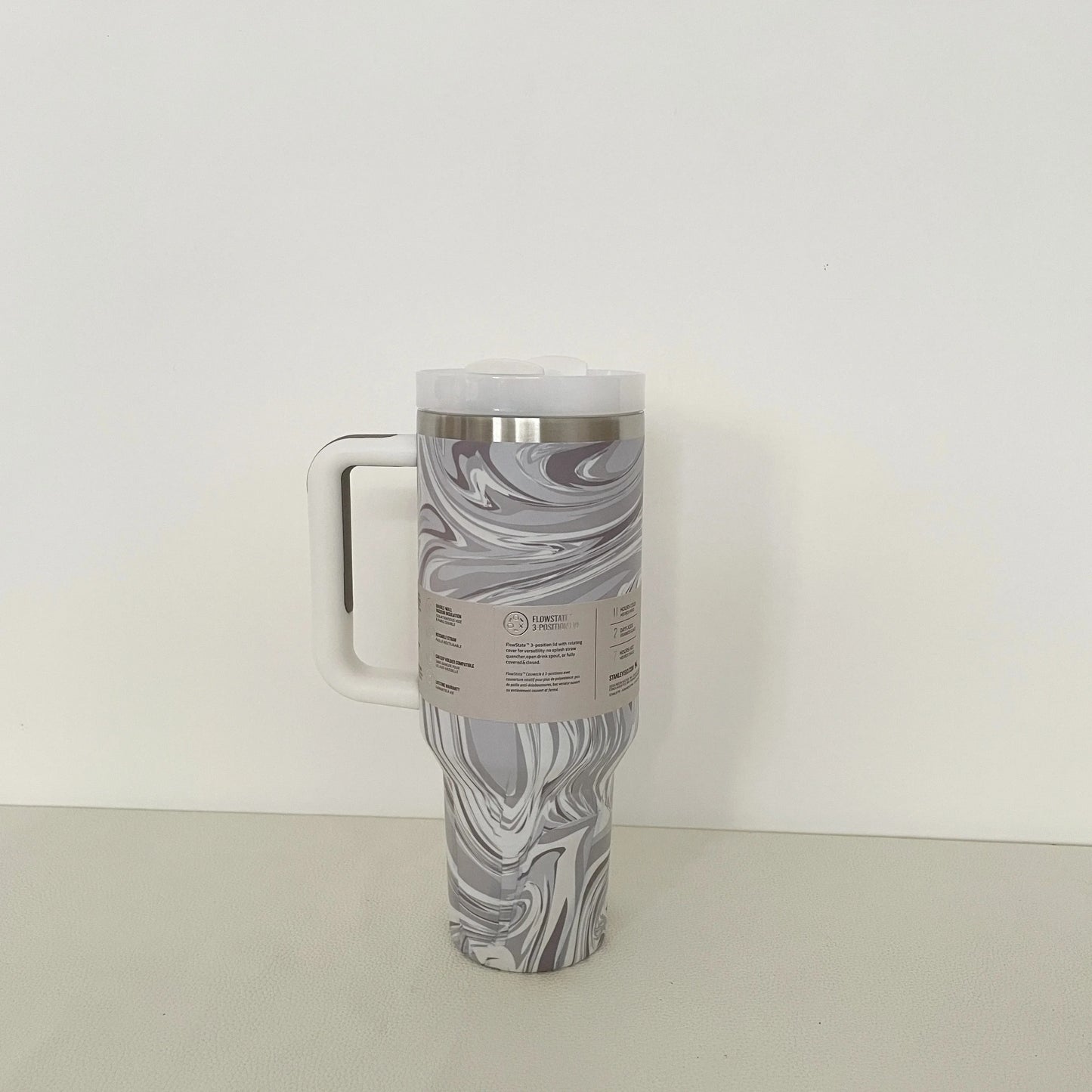 40Oz Handle Straw Lid Stainless Steel 30oz/40oz Vacuum Insulated Car Mug Double Wall Thermal Iced Travel Cup