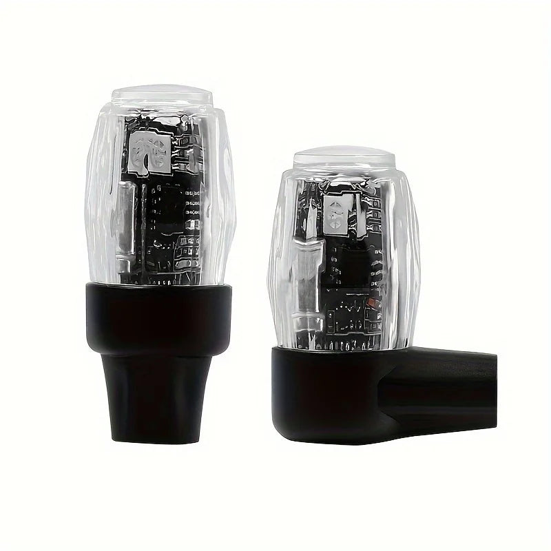LED Tire Valve Lights Colorful Flashing Wheel Stem Cap Lights for Cars