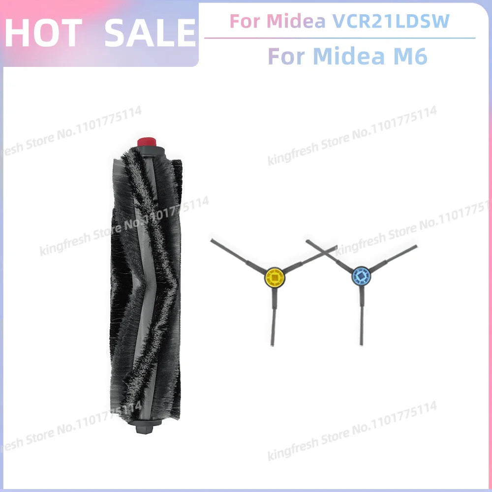 Fit For Midea VCR21LDSW / Midea M6 / Eureka NER600 Robot Vacuum Parts Main Roller Side Brush Hepa Filter Mop Cloth Accessories