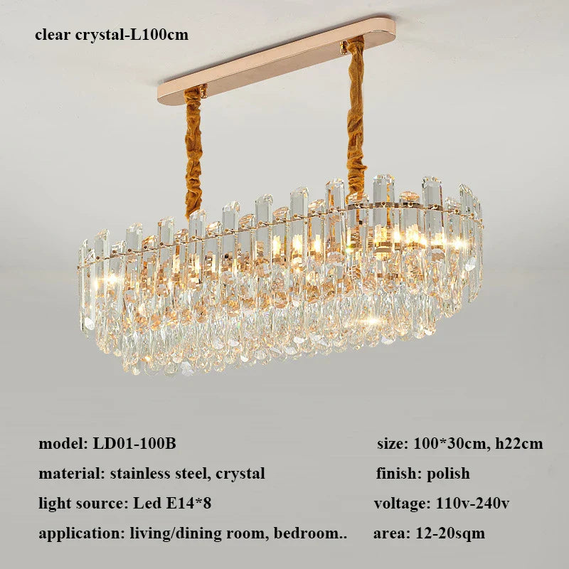 Modern Luxury Crystal Led Pendant Lights
