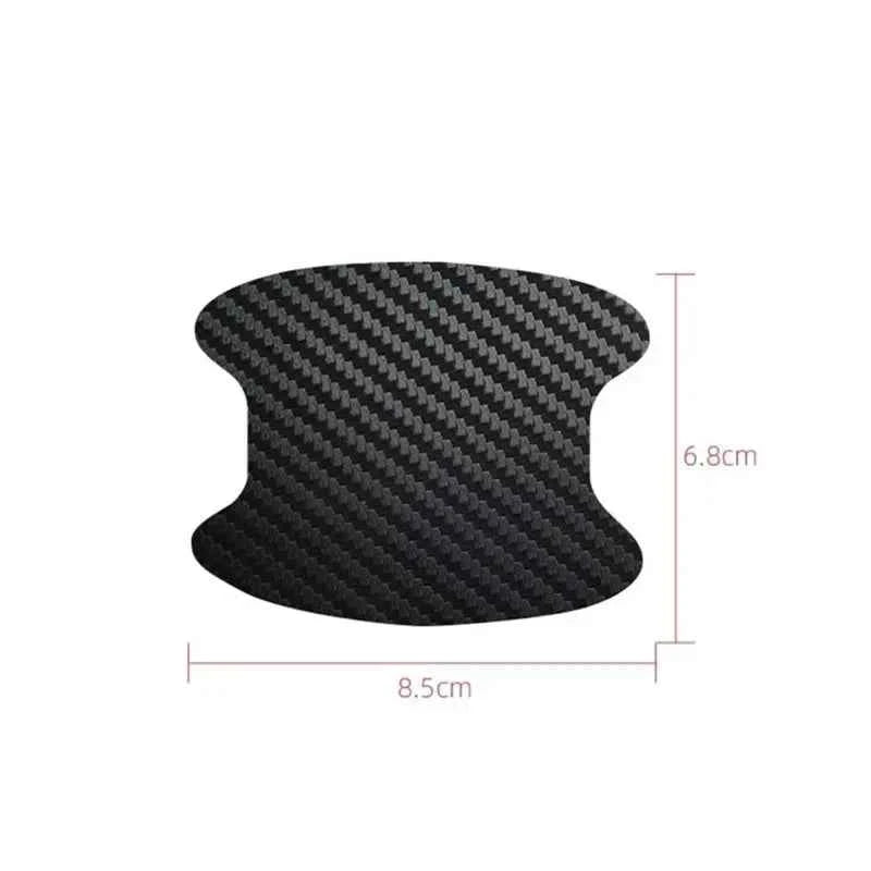 4PCS Car Door Handle Protective Film Carbon Fiber Stickers Scratch Resistant Covers Exterior Car Stickers for Cars Accessories