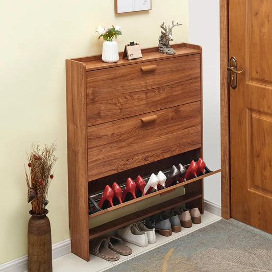 Flip Over Shoe Cabinet Simple Modern Door-side Tip-up Shoes Rack Ultra-thin Economical Home Multi-functional Assembled Shoe Rack