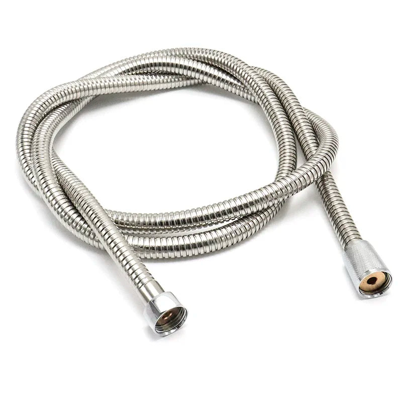 2/2.5/3M 304 Stainless Steel Encrypted Shower Hose Matte Black Flexible Shower Tube Bathroom Chrome Plated Brushed Nickel Pipe