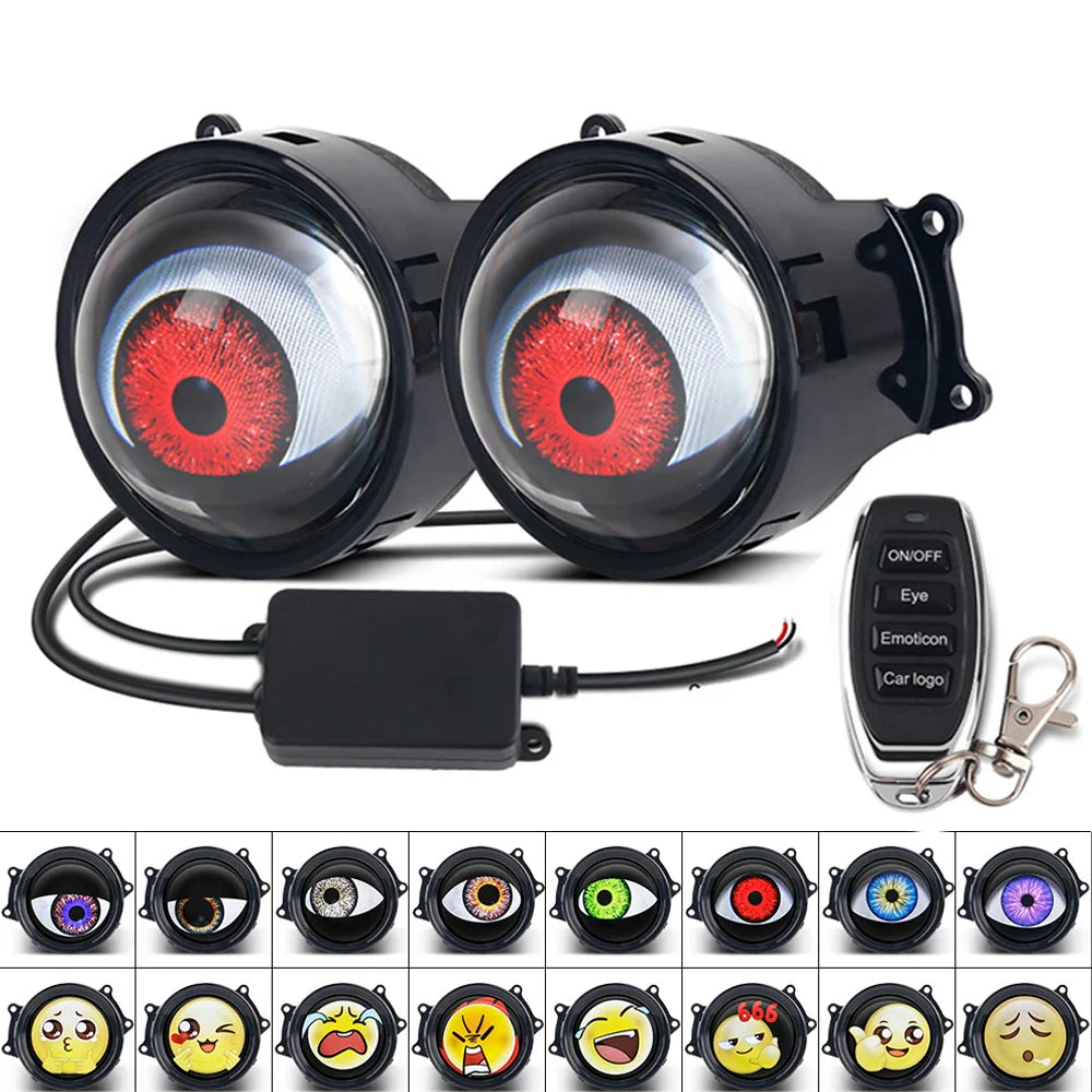 Cool Decoration Dynamic LED Car Headlights Devil Eye LED Car Light