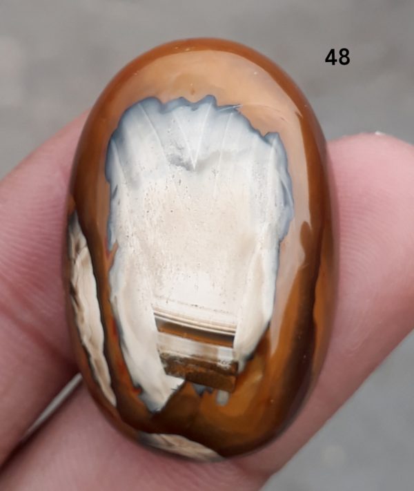 48ct Jasper - Scenic Jasper Cabochon - 33x22mm