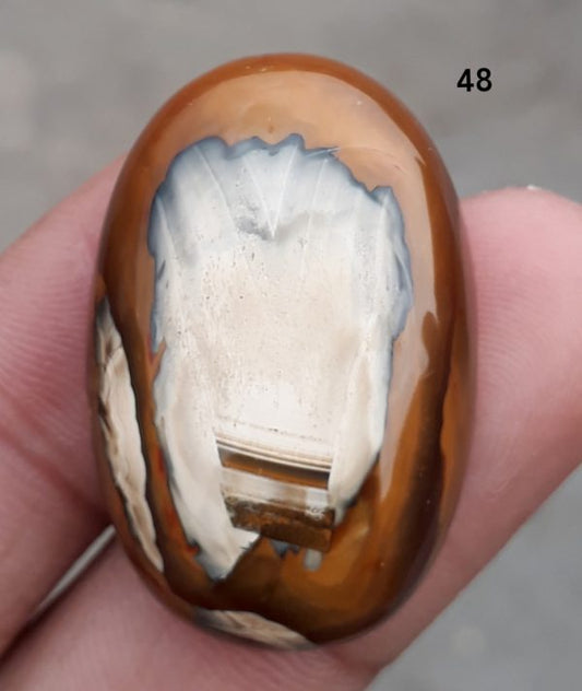 48ct Jasper - Scenic Jasper Cabochon - 33x22mm