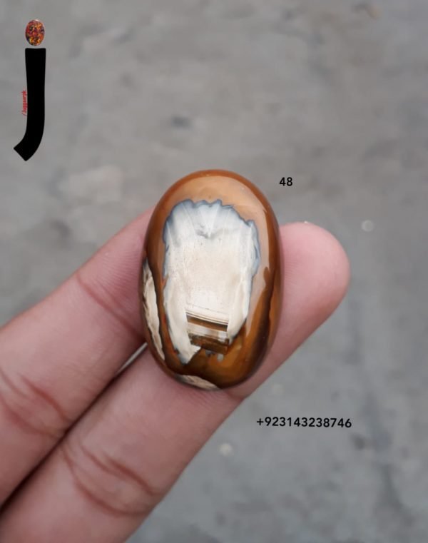 48ct Jasper - Scenic Jasper Cabochon - 33x22mm