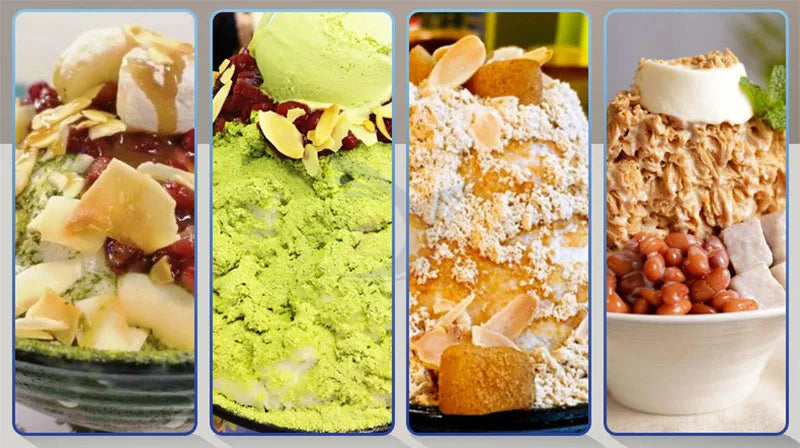 Snow Ice Machine Power-driven Commercial Large Saloon Milk Tea Beverage Snacks Automatic Small Desktop Home Production Equipment