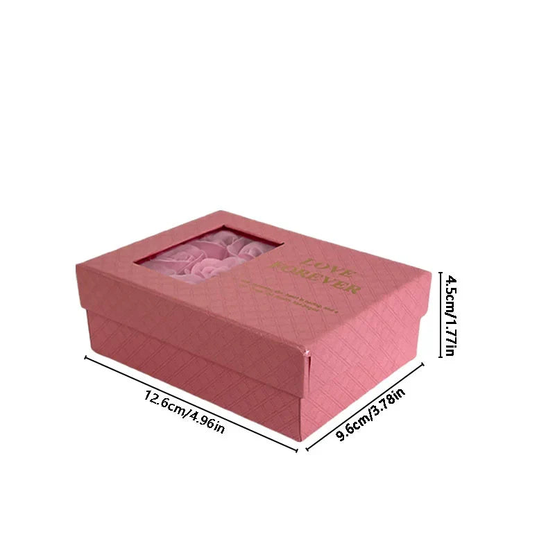 1PC Jewelry Box Jewelry Box Rose Gift Box Christmas Valentine's Day Romantic Delicate Necklace Box