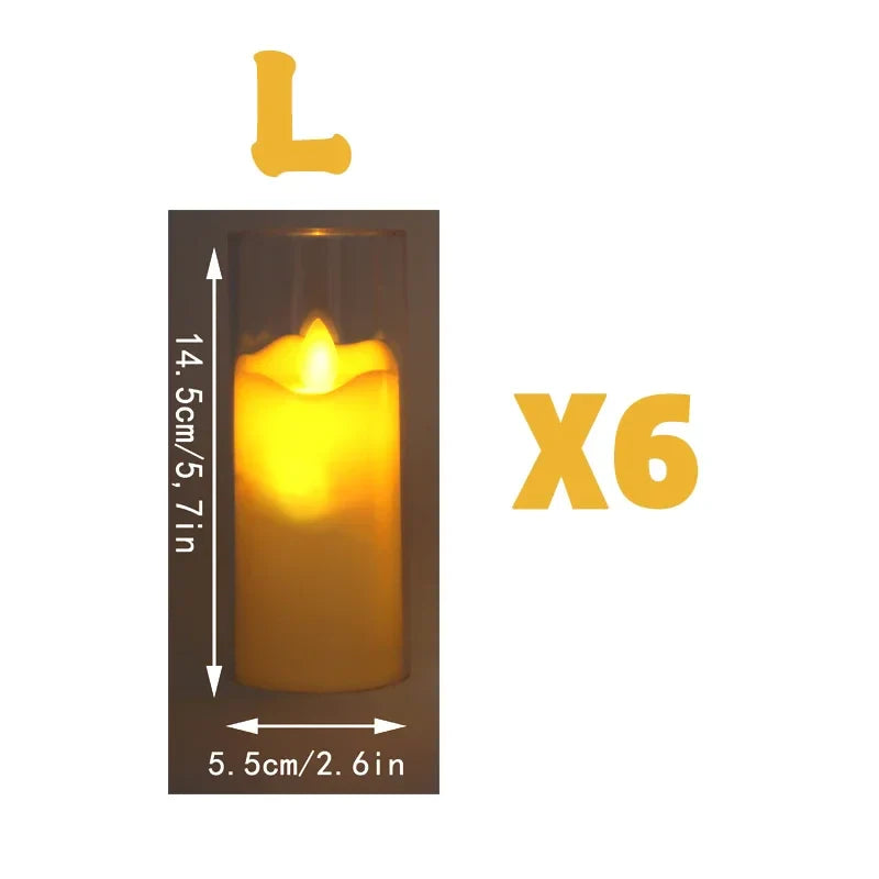 6Pcs Led Flameless candles